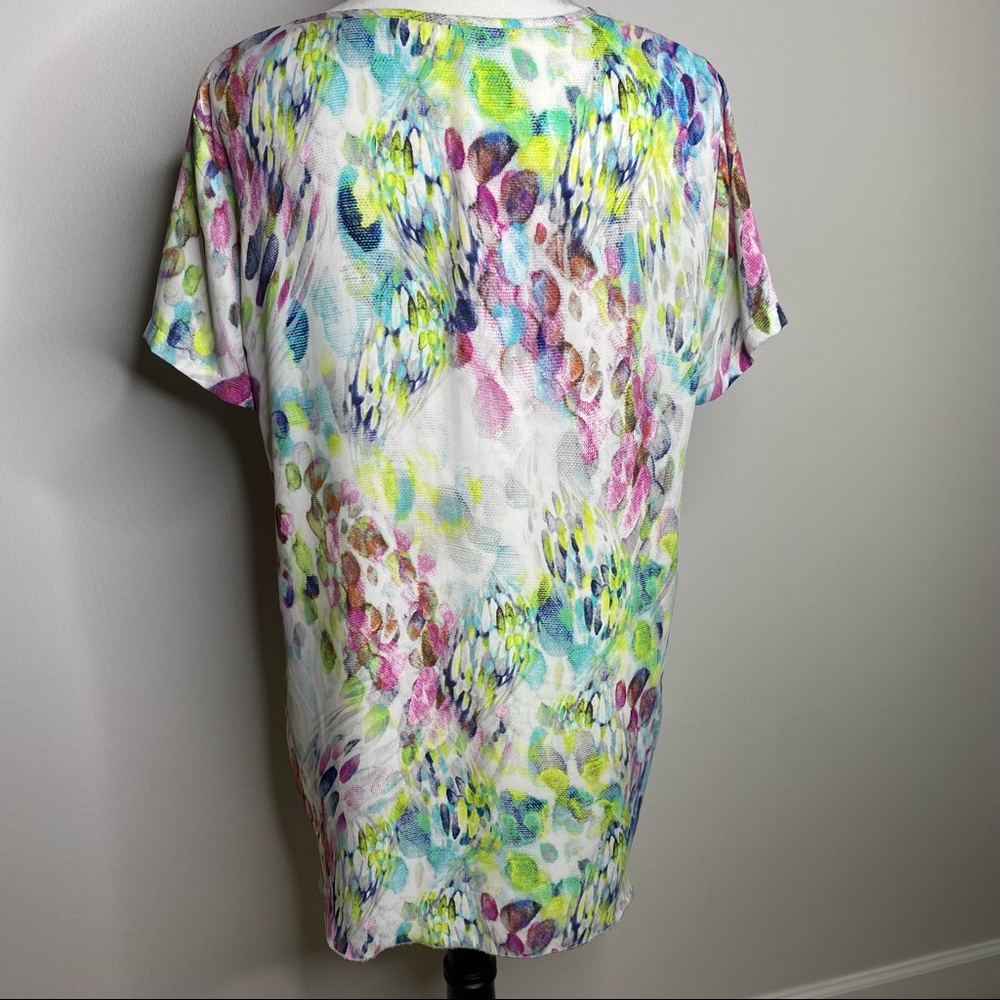 Spense Multicolor Abstract Print Top - Picture 4 of 5